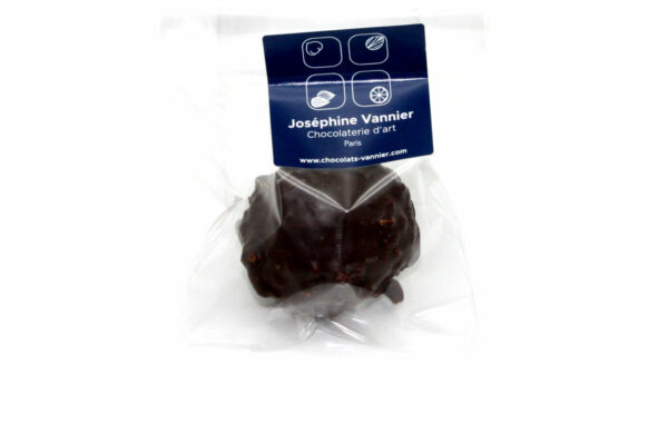 Amandines, pâte d'amande enrobée de chocolat noir - 45g