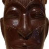 Masque Punu du Gabon chocolat noir
