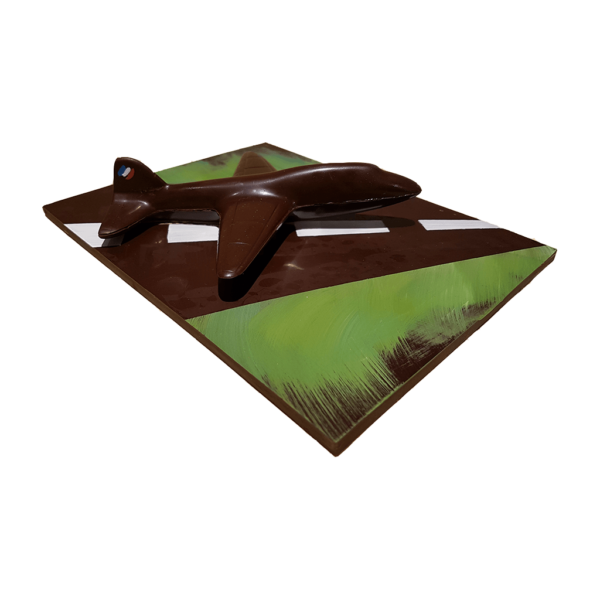 Avion sur piste chocolat noir