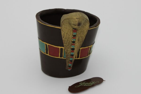 Coiffe de Néfertiti Garni en Chocolat