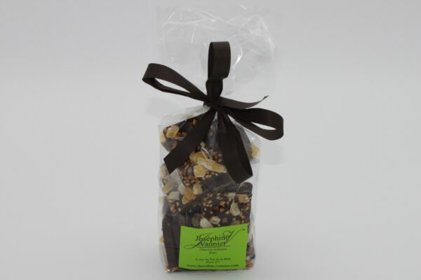 Chocolat noir Mangue et noisettes caramélisées