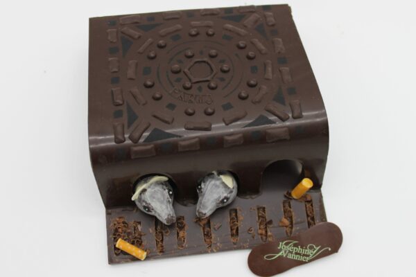 Caniveau parisien en chocolat