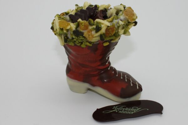 Botte de Père Noel Garni en chocolat au lait