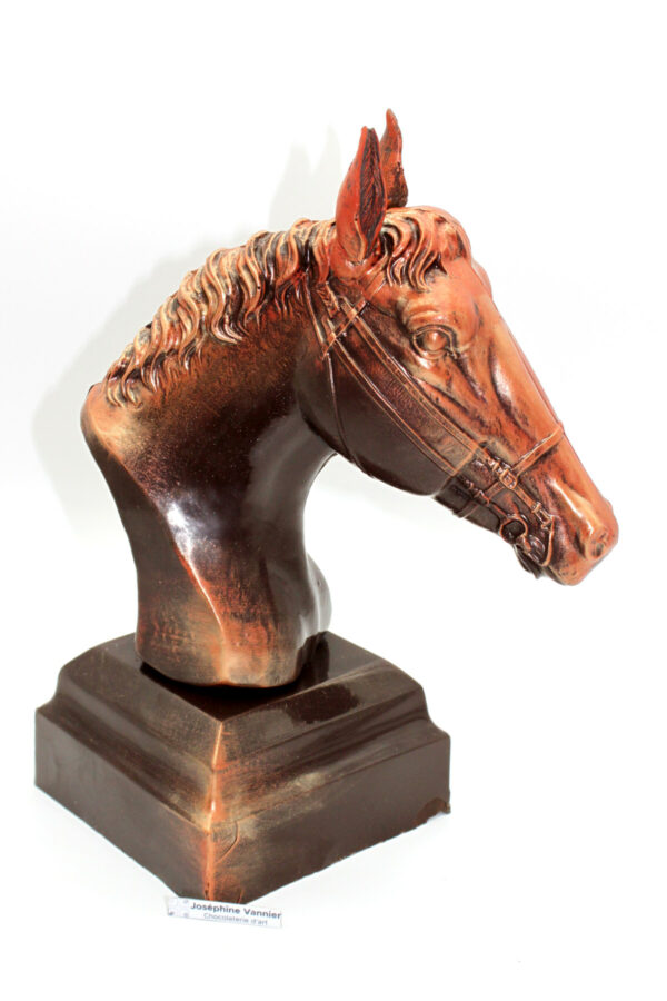 Buste Cheval en chocolat noir