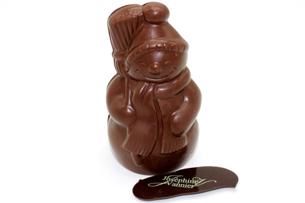 Bonhomme de neige Garni en chocolat au lait