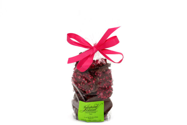 Nougatine pépites de framboises en chocolat au lait