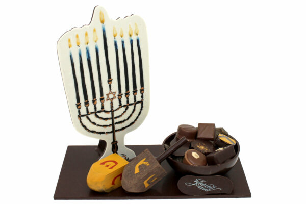 Composition Hanouka garnie en chocolat