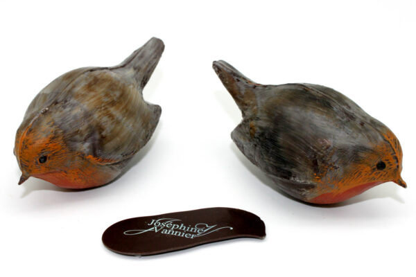 Rouge gorge garnie en chocolat
