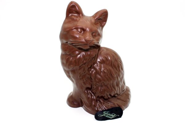 Chat en chocolat lait 22.5 cm