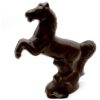 Cheval cabré en chocolat noir