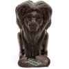 Lion en chocolat noir