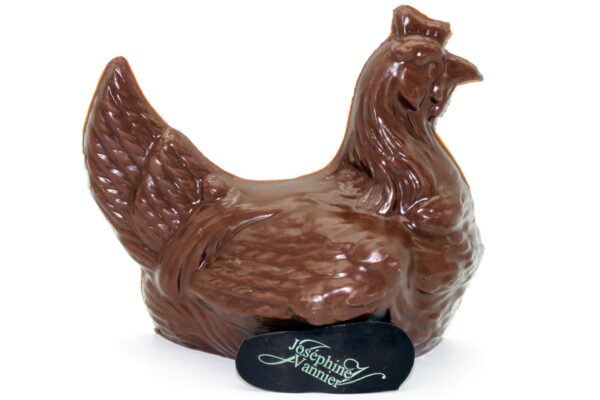 Poule en chocolat lait 11cm