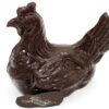 Poule en chocolat noir 11cm