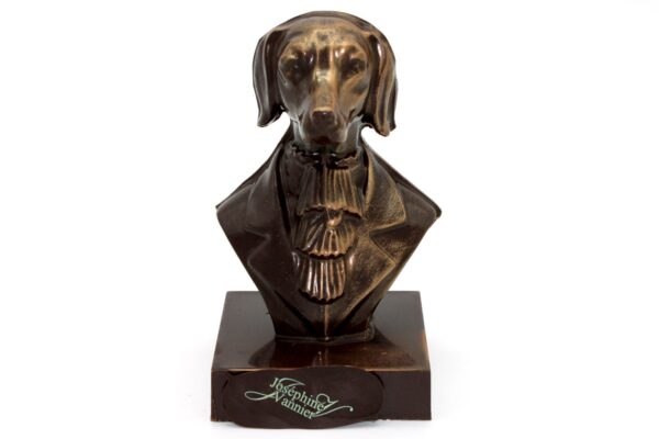 Buste chien en chocolat noir garni