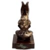 Buste Lapin en chocolat noir garni