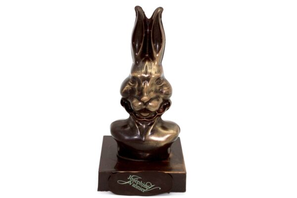 Buste Lapin en chocolat noir garni