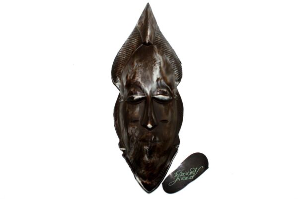 Masque Punu du Gabon chocolat noir