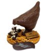 Poule landaise Plancher en chocolat au lait garnie T1