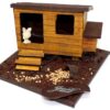Poulailler en chocolat noir garni T1