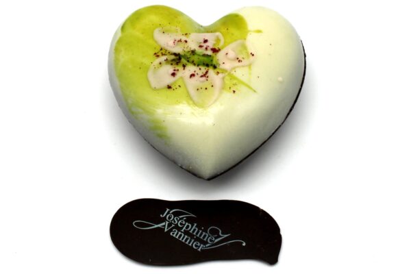 Cœur aubépine T1 Garni en Chocolat noir