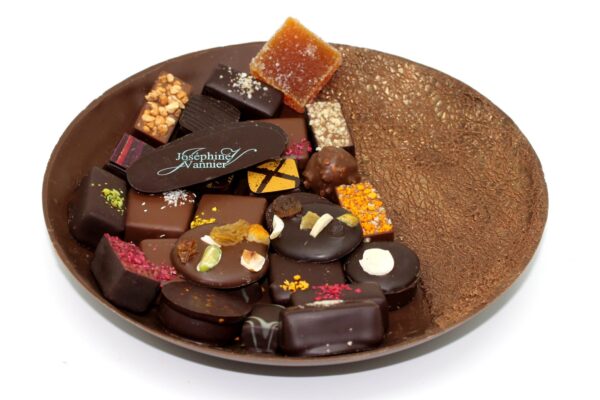 Assiette Arty Garnie en Chocolat