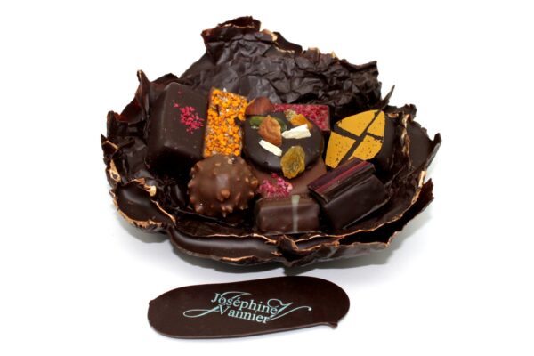 Assiette Kintsugi T1 Garnie en Chocolat