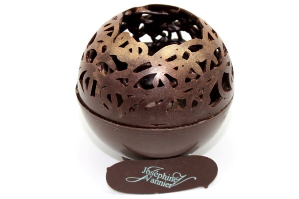 Boule Dentelle T2 Garnie en Chocolat