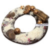 Couronne T2 sable blanc en chocolat noir