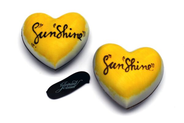 Cœur Sunshine T2 en chocolat au lait garni