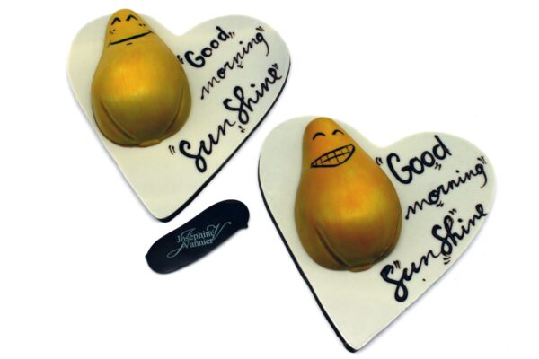 Cœur Sunshine Poire en chocolat noir