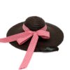 Chapeau de paille T2 en chocolat noir