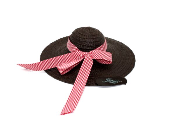 Chapeau de paille T2 en chocolat noir
