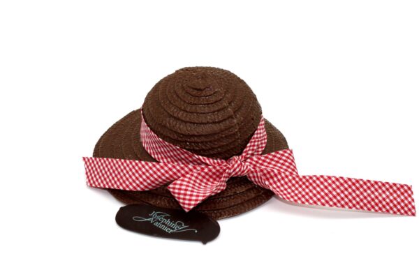 Chapeau de paille T1 en chocolat au lait