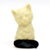 Chat en chocolat blanc 11 cm