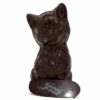 Chat en chocolat noir 11 cm