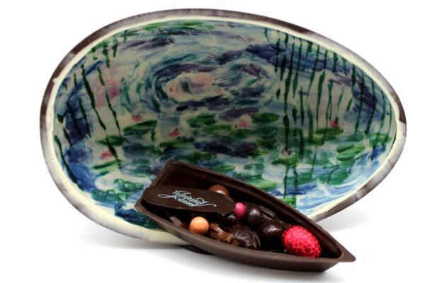 Les nymphéas par Monet T2 en chocolat noir garni NON LIVRABLE