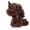 Sharon la licorne en chocolat noir garnie