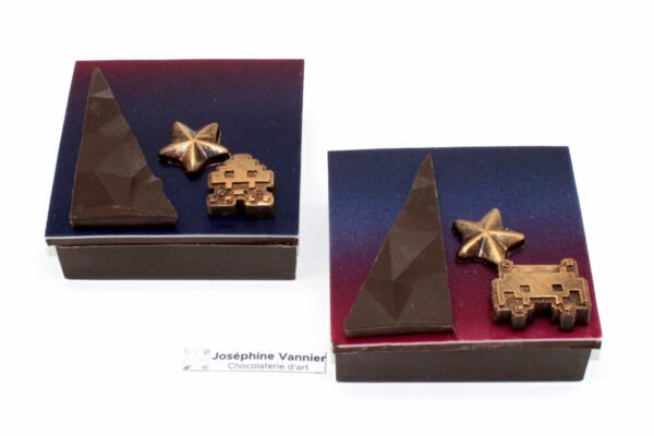 Boite Invader T1 Garnie en Chocolat