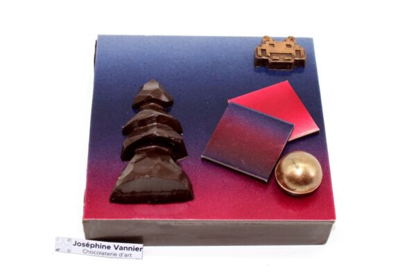 Boite Invader T3 Garnie en Chocolat