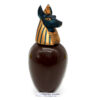 Vase Canope T1 Anubis en chocolat noir garni