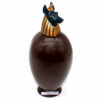 Vase Canope T3 Anubis en chocolat noir garni