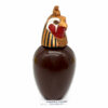 Vase Canope T1 Horus en chocolat noir garni
