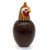 Vase Canope T2 Horus en chocolat noir garni