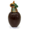 Vase Canope T2 Khnoum en chocolat noir garni