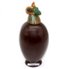 Vase Canope T3 Khnoum en chocolat noir garni