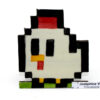 Poulette Pixel en chocolat noir garni