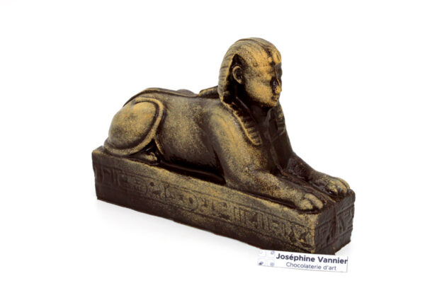 Sphynx en chocolat noir