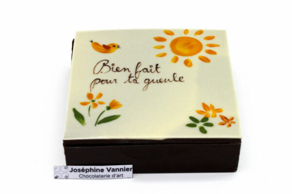 Boite Bien fait pour ta gueule Garnie en Chocolat