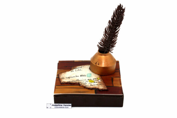 Boite Ecritoire Garnie en Chocolat