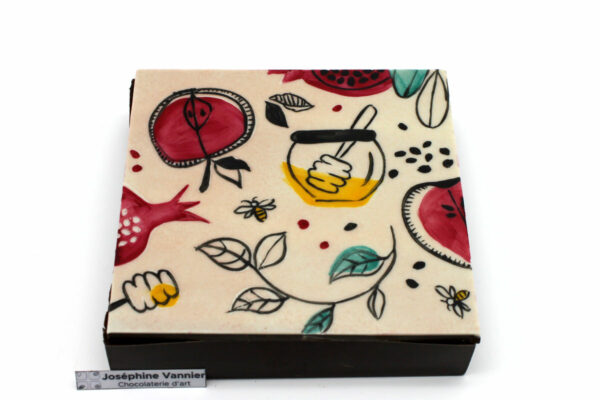 Boite Roch Hachana T3 Garnie en Chocolat